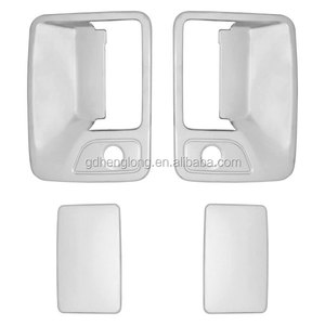 สำหรับ99-16 Ford Super Duty F250 + F350 + F450 <span class=keywords><strong>Chrome</strong></span> <span class=keywords><strong>2</strong></span>มือจับประตู W/ PSG ฝาปิดรูกุญแจ - Product Image 1