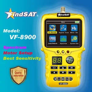 Satelliten-Finder (FindSAT VF8900) DVB-S2 TV-Empfänger + Spektrum-Analysator