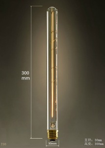 Лампа-009 T300 T225 T185 Винтаж цилиндр Янтарная лампа накаливания Эдисона лампа - Product Image 2