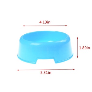 Tigela de Plástico Vermelha para Alimentação de Cães, Amostra Grátis, Tigelas Redondas Pequenas de Plástico para Ração de Animais de Estimação - Product Image 2