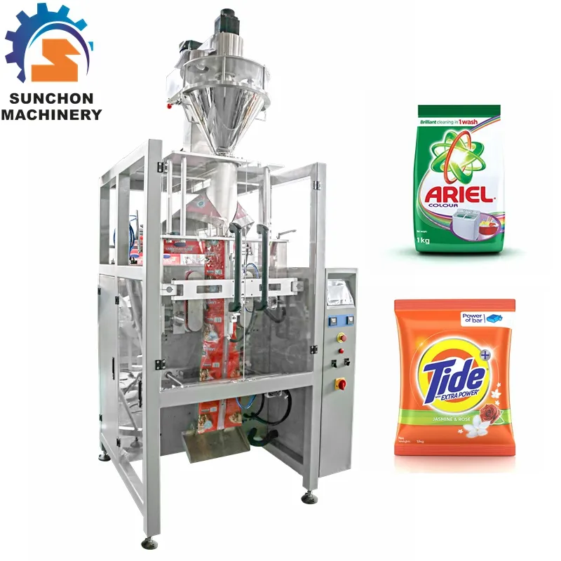 Envasadora automática de detergente en polvo, 100g, 500g, 1kg, 2kg, 5kg