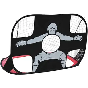 Soccer goals target portable mini football goal nets with target carry bag for kids training training football kids sports