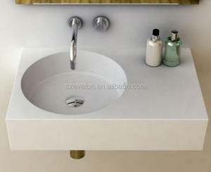 Lavabo <span class=keywords><strong>double</strong></span> cube, lavabo mural, lavabo mural en <span class=keywords><strong>surface</strong></span> solide - Product Image 6