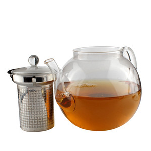 Top Seller 1500ml Clear Kettle <strong>Tea</strong> Cup Set High Borosilicate Teapot Glass <strong>Tea</strong> <strong>Pot</strong> With Stainless Steel <strong>Infuser</strong> Strainer Filter - Product Image 2