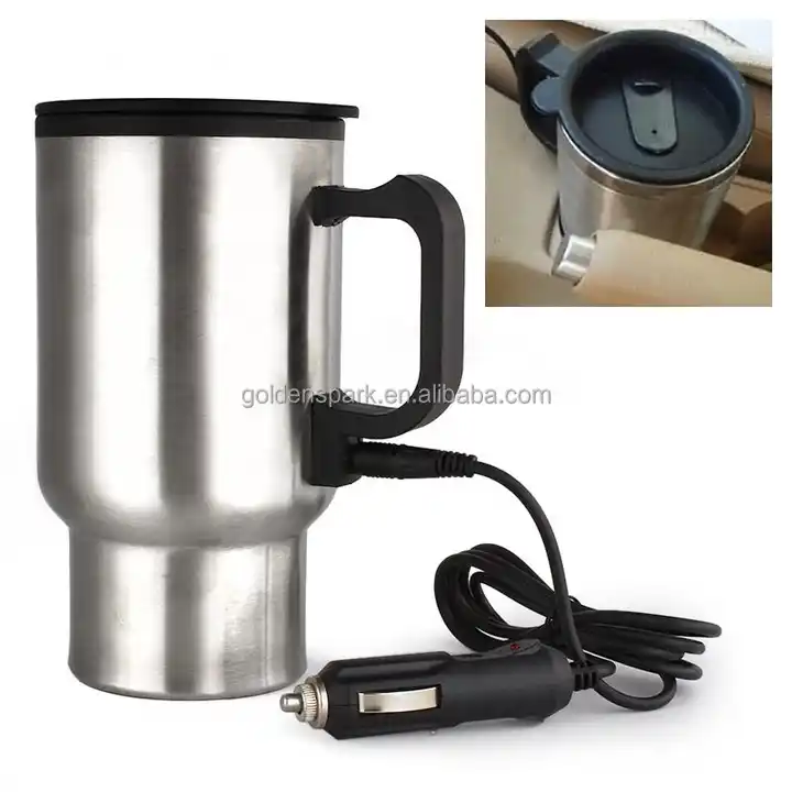 450 Ml 12v Car Electric Thermos Thermal Heated Travel Insulation