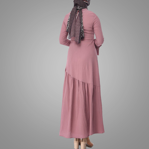 Le <span class=keywords><strong>donne</strong></span> di Nuovo Disegno <span class=keywords><strong>Turchia</strong></span> Caftano Abito di Colore Solido Casuale Vestito Da Musulmano Abaya Elegante Medio Oriente Islamico <span class=keywords><strong>Abbigliamento</strong></span> - Product Image 4