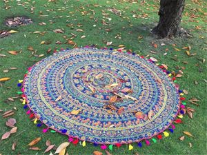 <span class=keywords><strong>Alson</strong></span> drop shipping Indien Mandala Ronde Roundie Plage Jeter Tapisserie Hippie Boho Gypsy Coton Nappe Serviette De Plage - Product Image 2