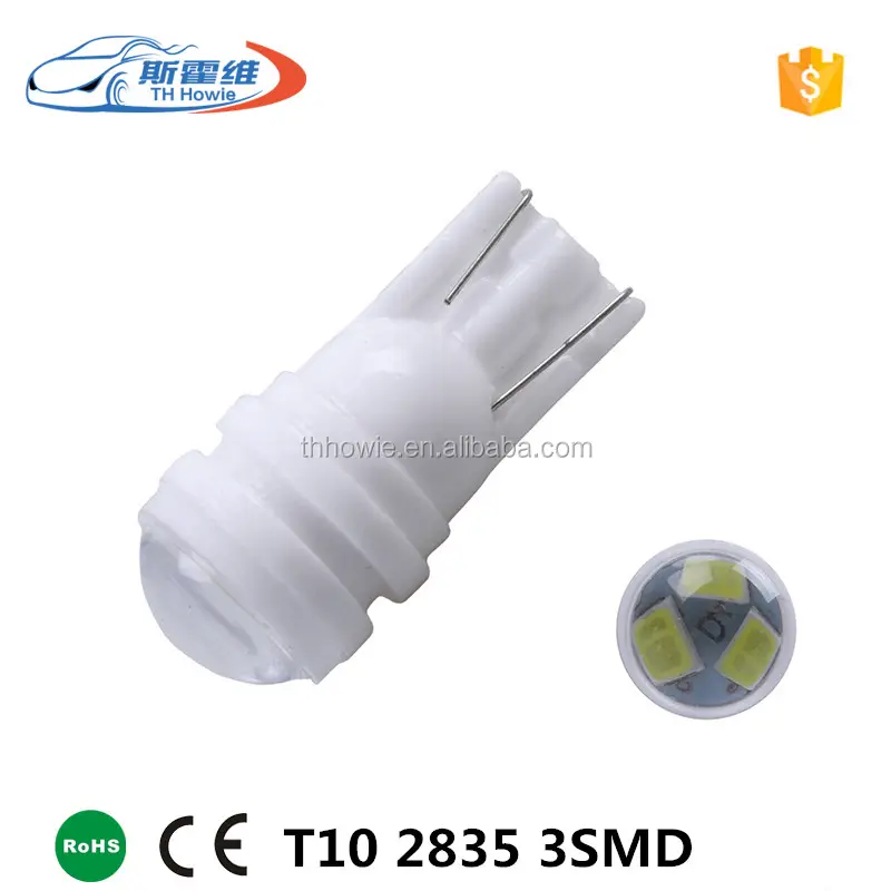 194 501 w5w canbus Ceramic T10 3SMD 2835 Car License Plate LED Light Trunk Clearance bulb dc12V Lens Auto Wedge interior Lamp