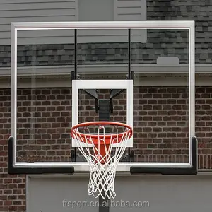 Basketball Inground Steel Adjustable Basketball Hoop Full Size Adjustable Inground Outdoor Basketball Stand With Padding Actual Pictures