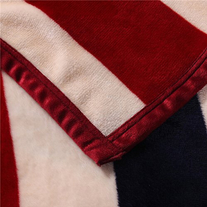 Alta calidad tres colores diseño de la <span class=keywords><strong>raya</strong></span> super suave franela fleece manta ponderada sensorial chunky manta India - Product Image 6