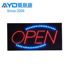 NOI Prezzo Poco Costoso Della Fabbrica Campione <span class=keywords><strong>Libero</strong></span> HA CONDOTTO il Segno Aperto <span class=keywords><strong>in</strong></span> Magazzino Acrilico Display A LED 10*19" - Product Image 1