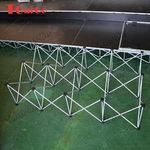 Escenario Portátil Fácil de Instalar de 8 pies x 8 pies con Plataformas Plegables, Escenario para <span class=keywords><strong>DJ</strong></span> de Alquiler - Product Image 3
