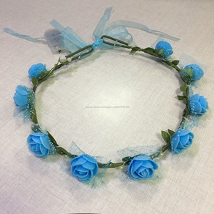 Music Festival Party Favor LED Leuchten Blume Kronen Rose Blume Stirnband Glow In <span class=keywords><strong>The</strong></span> Dark - Product Image 2