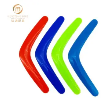 Kunden spezifische bunte V-Form Kinderspiel zeug plastik bumerang