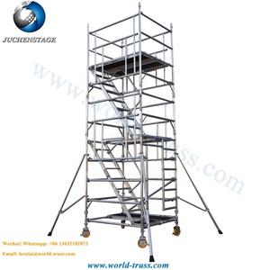 Torre de andamio móvil de aluminio de <span class=keywords><strong>las</strong></span> escaleras del andamio multifuncional de la construcción - Product Image 1