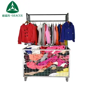 Gracer high-quality sorted second used clothing lots in cheap worsted coat turkey polyester / cotton