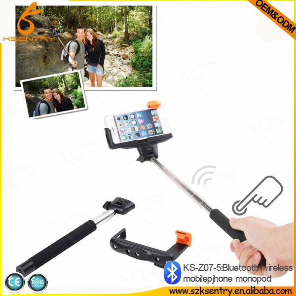 Wireless Bluetooth Monopod For iPhone, Extendable Selfie Stick, High Qaulity Monopod With Bluetooth
