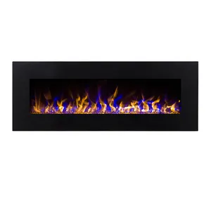 54' wall mounted decor flame electric fireplace heater in America