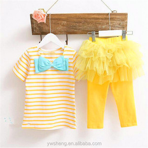 Bonita ropa para niña bebé a rayas blancas y <span class=keywords><strong>negras</strong></span>, conjunto de ropa para niño de otoño con falda de tutú - Product Image 5