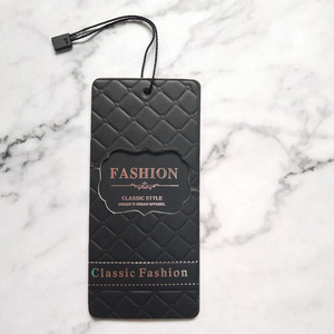 Mới Nhất Thiết Kế Thương Hiệu May Mặc Treo Tag Rose Gold/Vàng Lá Treo Thẻ Màu Đen, Quần Áo Giấy Treo Thẻ - Product Image 3