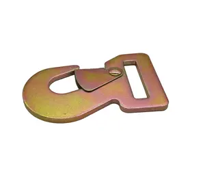 50 MM Heavy Duty Safety Ambil Datar Snap Hook untuk Anyaman Dasi Ke Bawah Adjuster