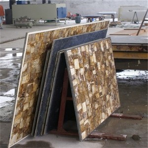 ألواح حجر خشبي متحجر بني اللون للبيع بالجملة - Product Image 3