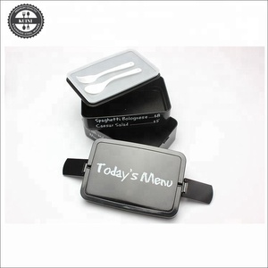 Fiambrera de menú de hoy de 2 capas, caja Bento de plástico para microondas - Product Image 6