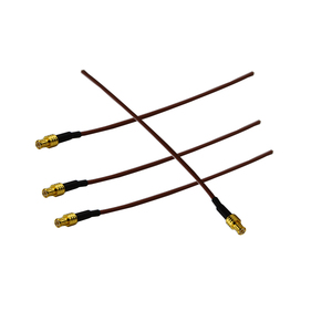 N ángulo derecho macho a 7/6 DIN hembra coaxial RF enlazador con RG214 RF cable coaxial - Product Image 1