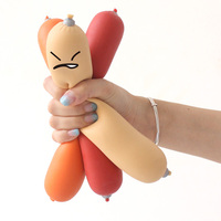 Mainan Anti Stres Sosis Stres TPR+EVA Sosis Merah Mainan Anti Stres Ham Hot Dog