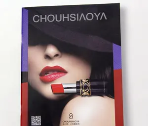 Popüler moda baskı kozmetik katalog/broşür tasarımı