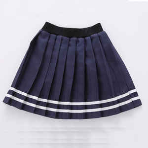 Conjunto de 2 Piezas, Vestido Corto con Blusa Blanca de Manga Corta, Uniformes <span class=keywords><strong>Escolares</strong></span> con Falda, Camisa para Niños y Niñas de Jardín de Infancia y Primaria - Product Image 5