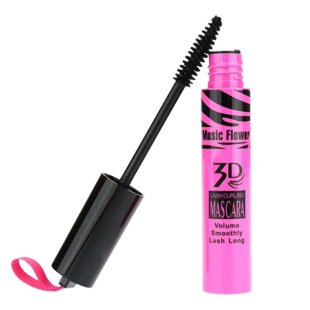 Âm Nhạc Hoa Dày Mắt Đen Mascara Thương Hiệu Trang Điểm Kéo Dài Curling Eye Lash Mỹ Phẩm Make Up Không Thấm Nước 3D Mascara