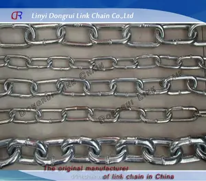 Zinc plateado Din764 hierro soldada cadena de elevación de carga máquina