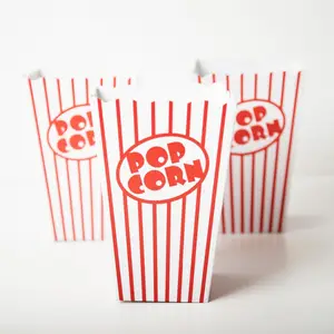 Boîtes en papier de pop-corn de film écologique emballage de pop-corn jetable pour la friandises de pop-corn de cinéma