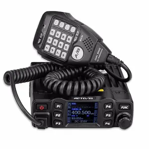 Retevis RT95 移动无线电双频收发器 VHF 136-174/UHF430-490 MHz 25w 彩色 LCD 移动两带 DTMF 功能的方式无线电