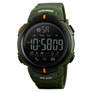 Produits phares Alibaba, montre podomètre <span class=keywords><strong>Skmei</strong></span> <span class=keywords><strong>1301</strong></span>, montre intelligente Android, bracelet en caoutchouc, montres pour hommes et femmes, modèle sport - Product Image 2