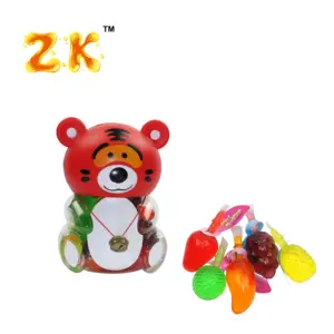 Mini Fruity Jelly In Animal Shape Jar For Children's Day Gift