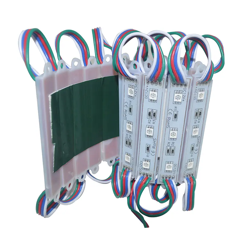 Beyaz RGB 5050 led modül ışıkları su geçirmez 0.72w /led 3 cips 5050 led smd modülü arka ışık için