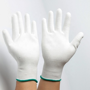 13 Gauge Polyester Knitted PU Dipped Safety Gloves Construction Work - Product Image 5