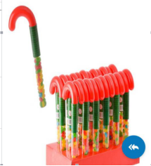 100g Yummy Gummy fuirty jelly bean in <span class=keywords><strong>candy</strong></span> cane - Product Image 2