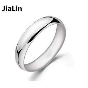 Cheap plain 925 pure silver band ring
