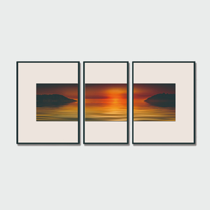Vente en gros de peintures d'art moderne 3 pièces abstraites sur cadres en bois Décoration intérieure Art mural - Product Image 1