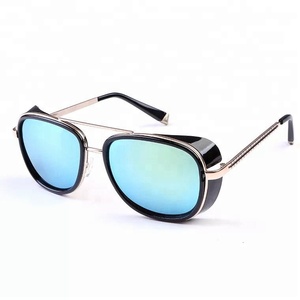 Leonlion — lunettes de soleil <span class=keywords><strong>Iron</strong></span> <span class=keywords><strong>Man</strong></span>, Tony en cuivre, verres miroirs, Vintage, pour hommes, <span class=keywords><strong>2018</strong></span> - Product Image 3