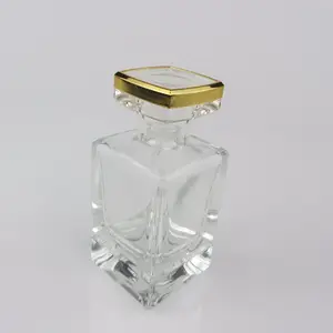 Big sale glass perfume bottle 50ml with plastic cap