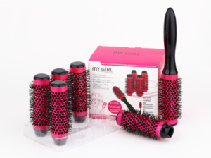 Brosse à friser ionique ronde en céramique thermique avec poignée amovible - Product Image 4