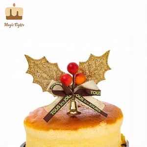 Lumières Magiques Décoration Instantanée Matériel Plastique Nouveauté Vert et Rouge 2.5X2.5CM Pics de Sapin de Noë<span class=keywords><strong>l</strong></span> en Promotion - Product Image 2