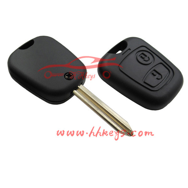 KEY COMPLETE NEW 2 Buttons for PEUGEOT 206- TO PROGRAM