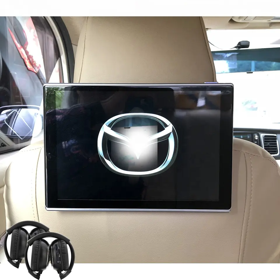 11.8" Android Car Monitor For Mazda 2 3 6 RX8 CX3 CX5 CX7 323 Back Seat DVD Screen Car Video Support WIFI USB TF Include Headset