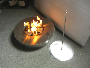 Inno — foyer rond en acier inoxydable, 8 litres, pour <span class=keywords><strong>le</strong></span> <span class=keywords><strong>feu</strong></span>, bioéthanol, pour jardin - Product Image 5
