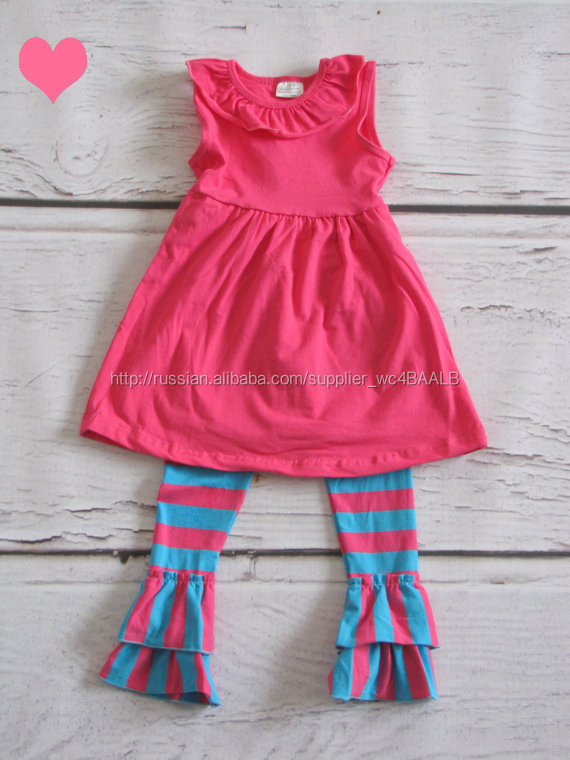 2015 новинка детская одежда оптовая продажа новорожденный одежда бутик девушки комплект одежды